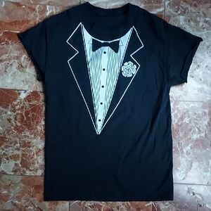 Black Tuxedo Graphic T-Shirt